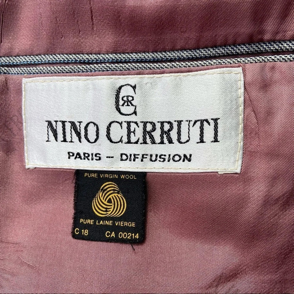 Nino Cerruti Paris Diffusion Pure Virgin Wool Blazer Union Made in USA - Picture 13 of 16